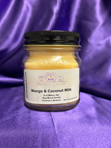 *Seasonal Spring* Mango & Coconut Milk Candles 8oz
